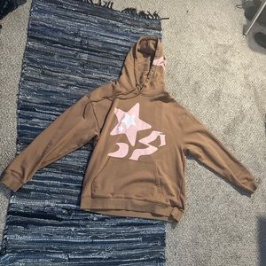 S Star puff print hoodie